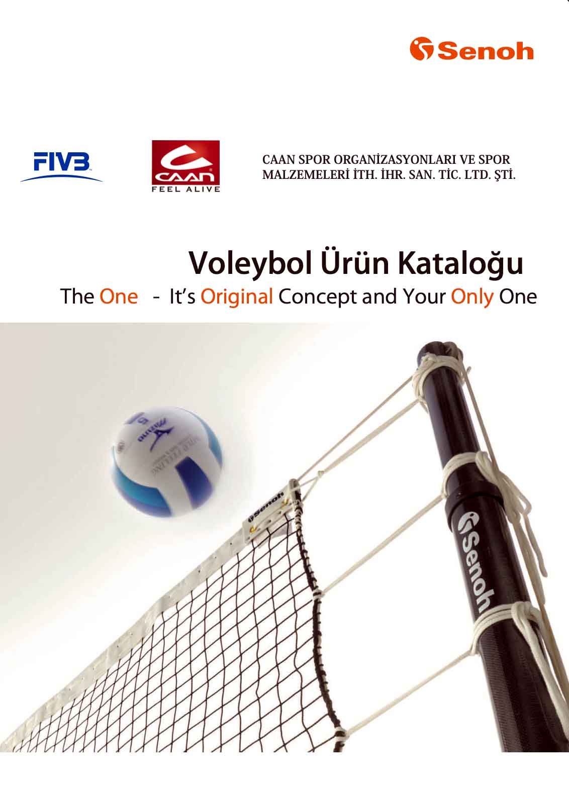 Voleybol Ürün Kataloğu Kapak